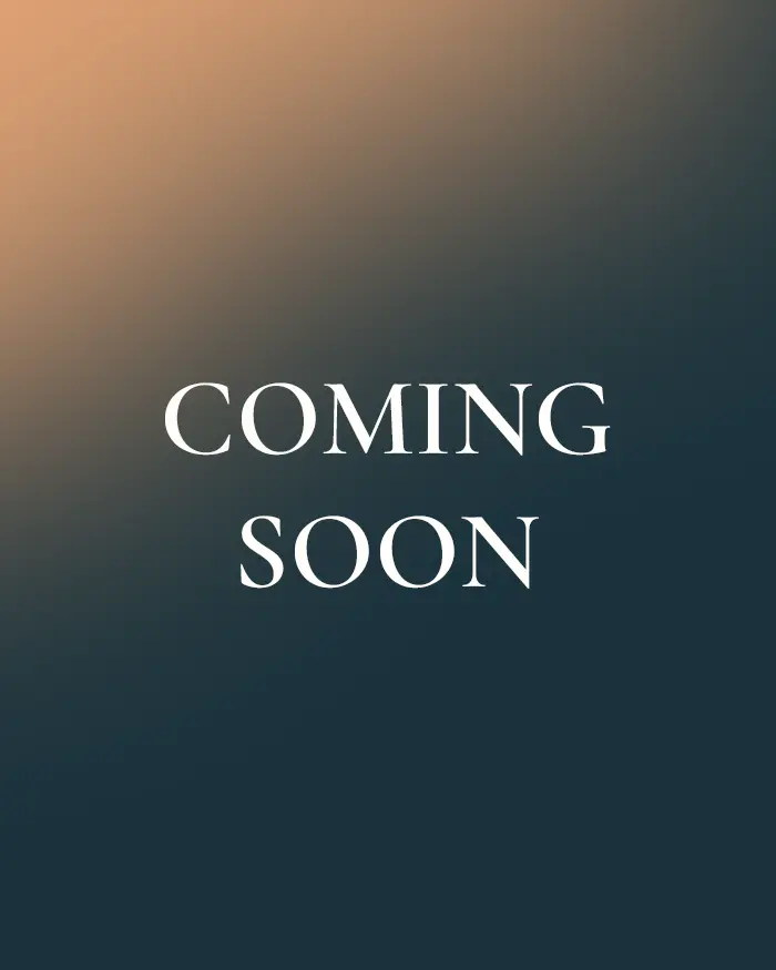 Blau oranger Hintergrund auf dem Coming Soon steht